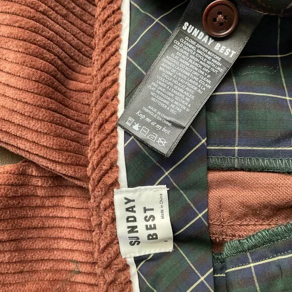 Sunday Best Pants Corduroy Trouser Straight Leg Brown Cognac Harvey Aritzia (6) - Picture 5 of 8